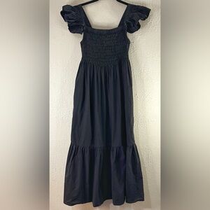 Sea New York Gitte Smocked Maxi Dress In Black